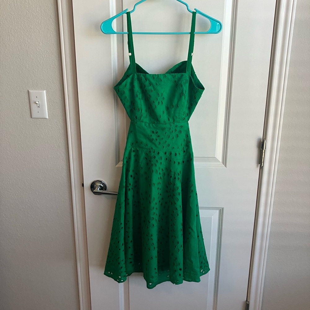 Stunning green cocktail wedding guest dress